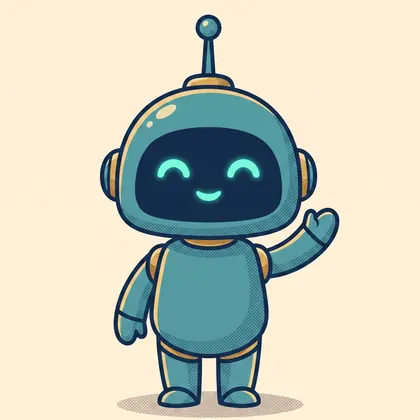 Le robot Sparky salue de la main pour présenter l'offre Sparky Solo.